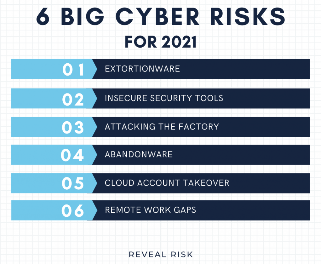 6 Big Cyber Risks for 2021 Reveal Risk – Cybersecurity Consulting and Services